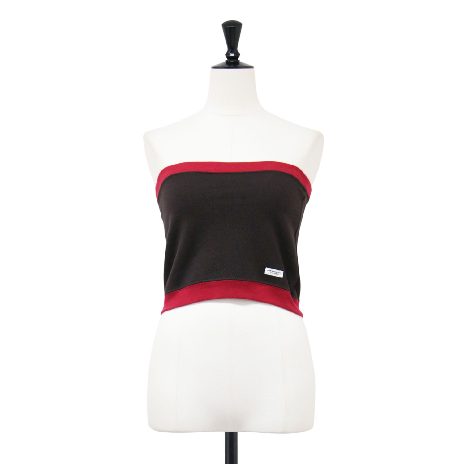JANE SMITH ジェーンスミス ベアトップ ブラウン サイズ:36(S) 26春夏 コットン ピケ チューブトップ COTTON PIQUE TUBE TOP 2WAY トップス 