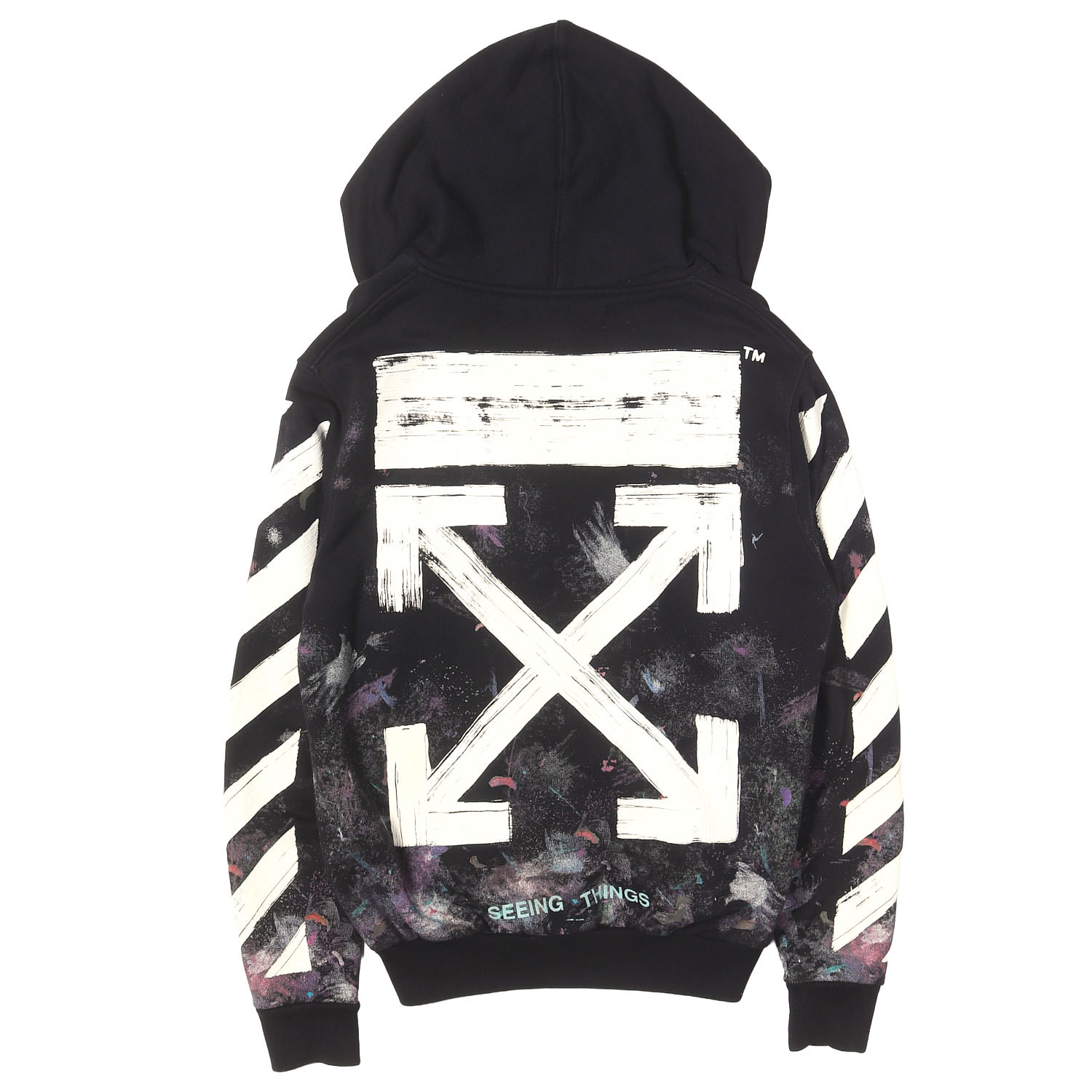 Off-White - OFF-WHITE オフホワイト パーカー XXS 白x黒(総柄) 【古着】【中古】 楽天市場】オフホワイト off-white 中古（パーカー｜トップス