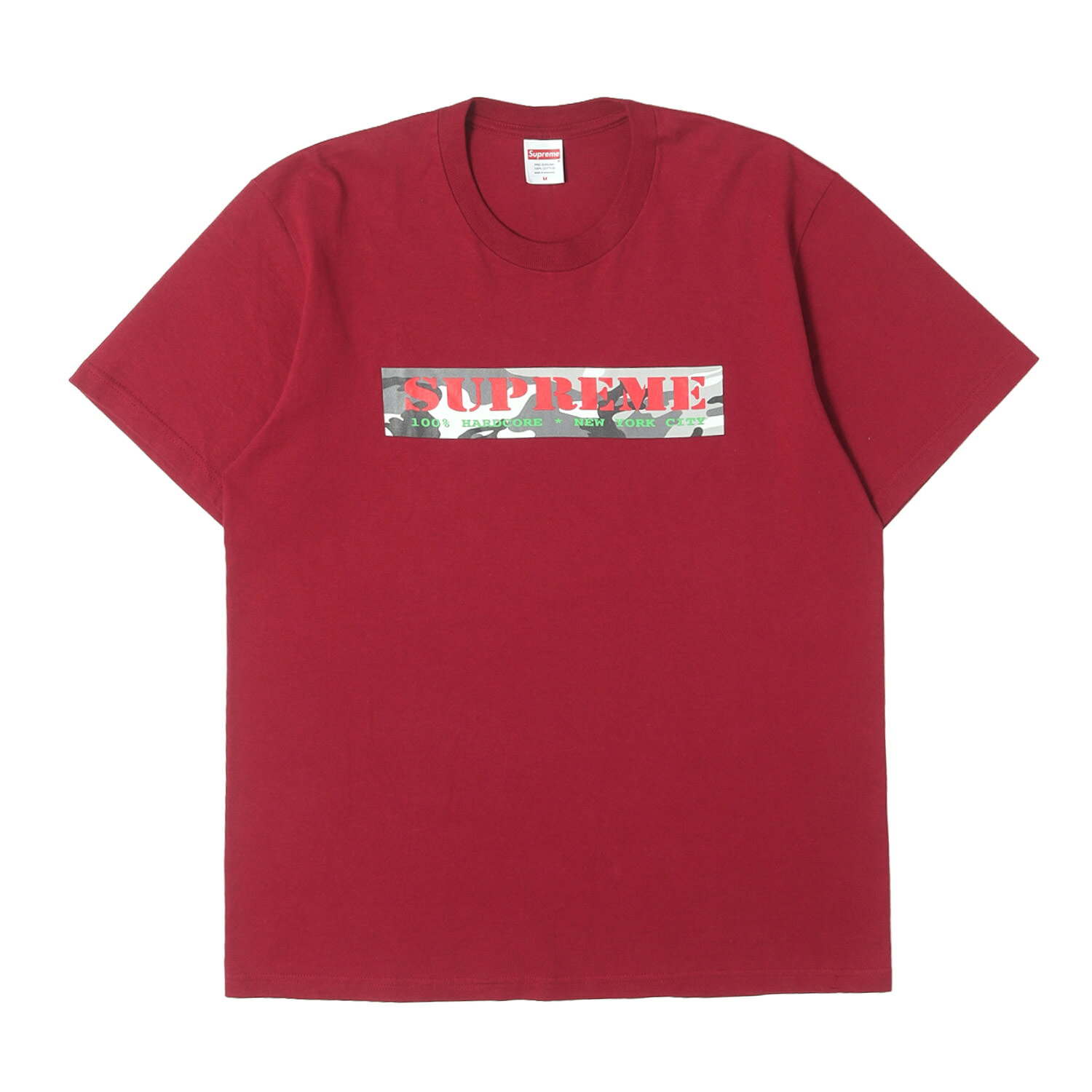 Supreme シュプリーム Tシャツ カーディナル サイズ:M 25SS ハードコア カモフラージュロゴ クルーネック Tシャツ Hardcore Tee トップス カットソー 半袖