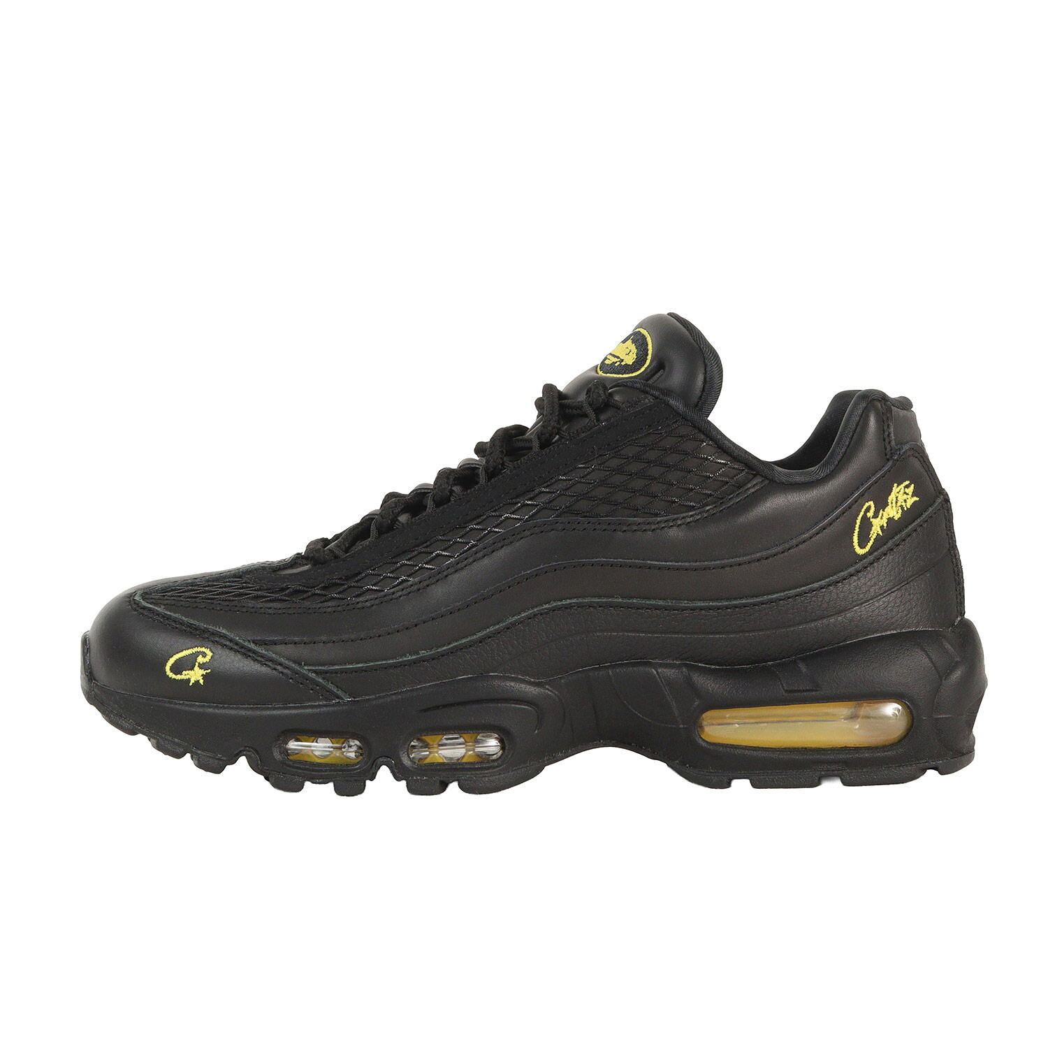 NIKE ナイキ US9.5(27.5cm) CORTEIZ AIR MAX 95 SP FB2709-003 エア マックス 95 スペシャル コーテイズ ブラック ツアーイエロー ローカット スニーカー シューズ 靴 コラボ