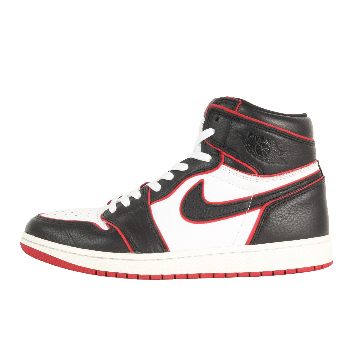NIKE ナイキ US10(28.0cm) AIR JORDAN 1 RETRO HIGH OG BLOOD LINE 555088-062 エアジョーダン1 レトロ ハイ ブラッドライン ホワイト ブラック ジムレッド ハイカット スニーカー シューズ 靴