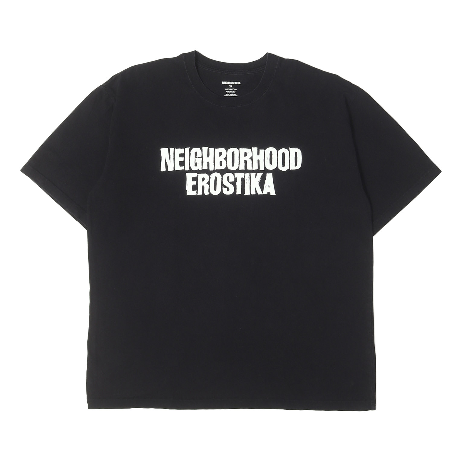 NEIGHBORHOOD ネイバーフッド Tシャツ ブラック 黒 XL 24SS EROSTIKA Rockin Jelly Bean グラフィック プリント クルーネックTシャツ トップス カットソー 半袖 コラボ【メンズ】【中古】【K4931】
