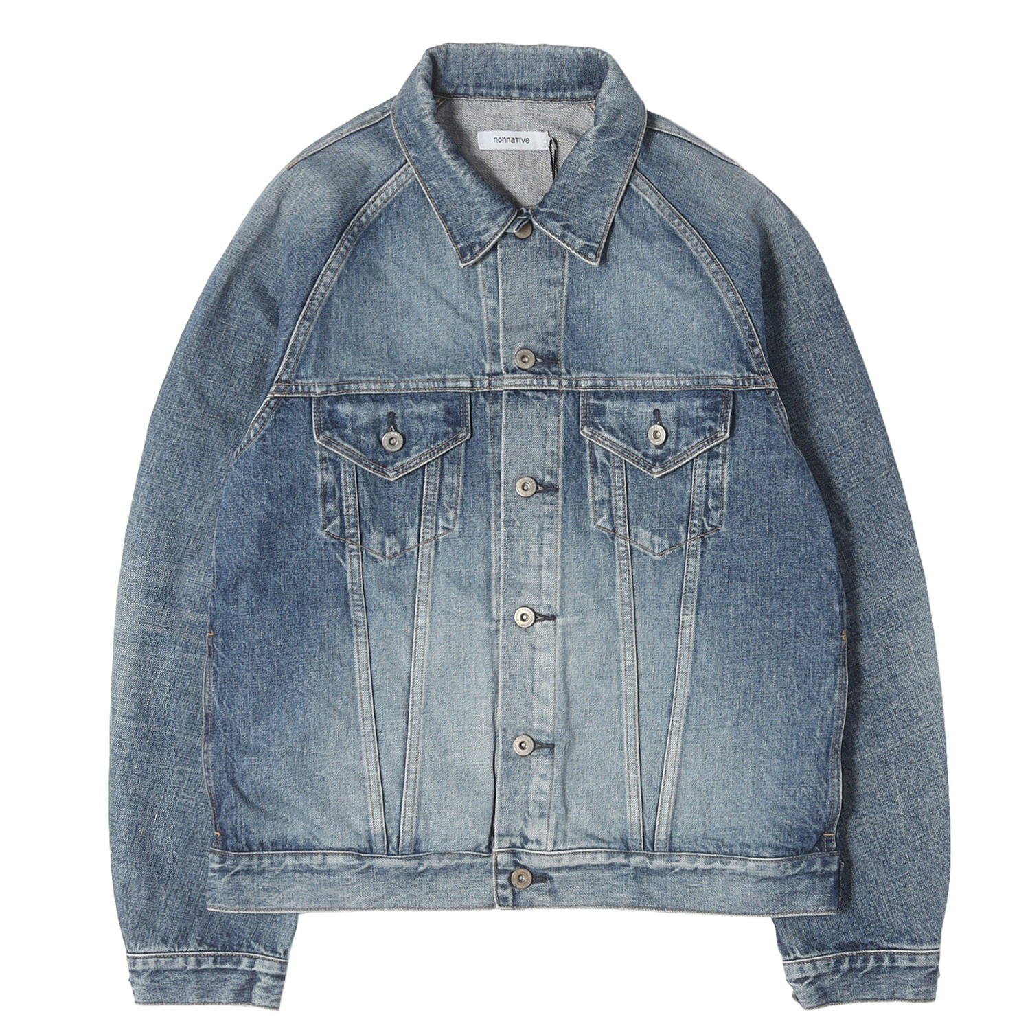 NONNATIVE ノンネイティブ ジャケット インディゴ 2 24AW ヴィンテージ加工 3rdタイプ デニムジャケット Trucker Blouson Cotton 13.5oz Denim VW Light NN-J4502 アウター Gジャン 上着【メンズ】【K4935】