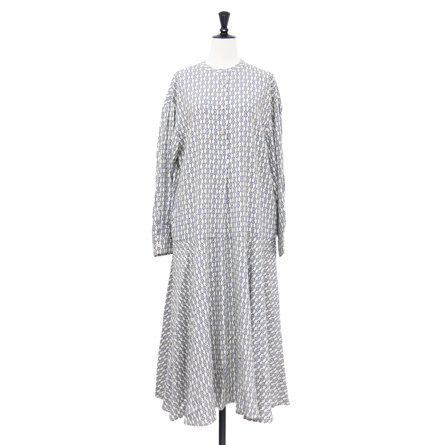 23区 46サイズ チェーン柄 長袖ロングワンピース 楽天市場】チェーン柄（サイズ（S/M/L）M）（ワンピース｜レディース