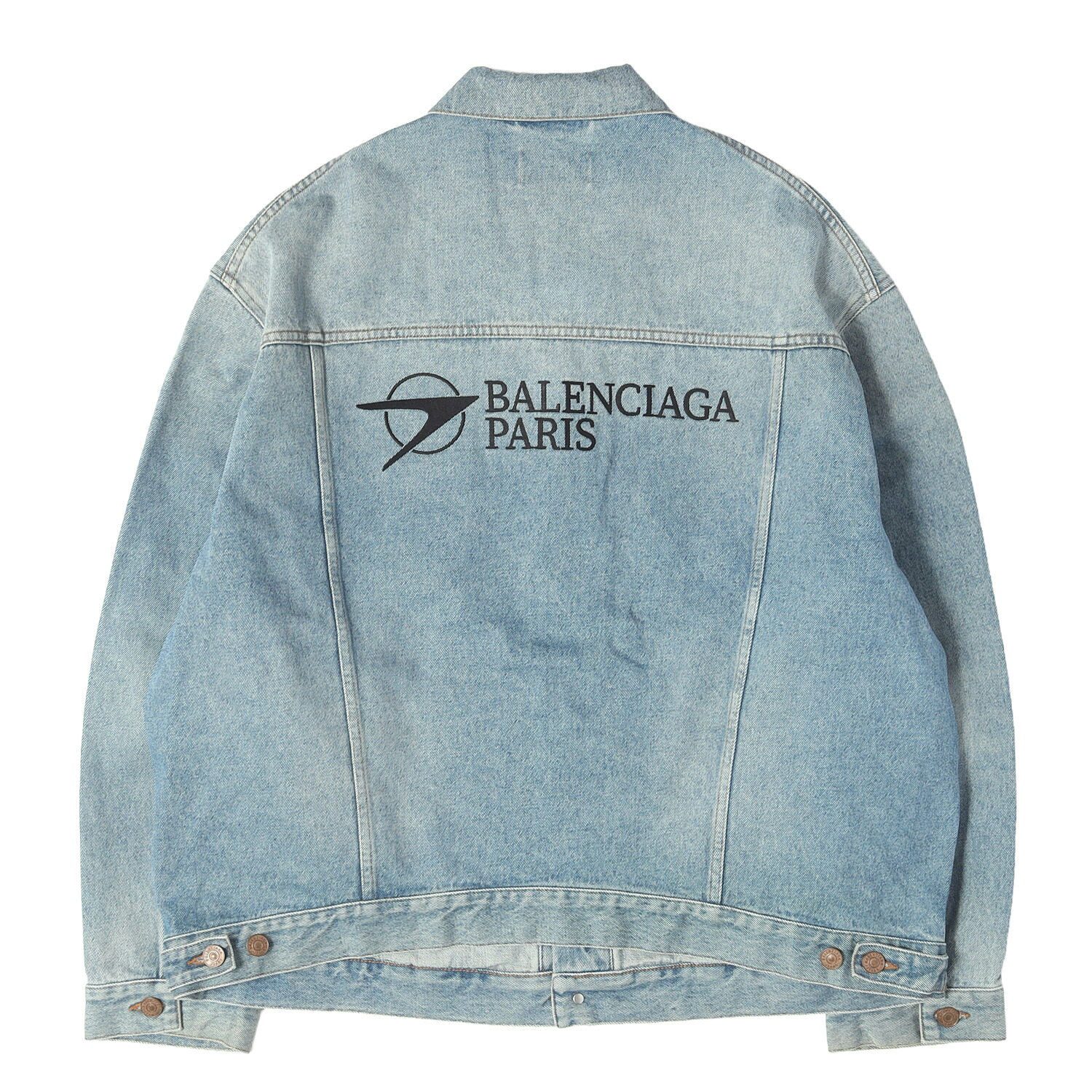 美品　BALENCIAGA BBモードロゴデニムジャケット ライトブルー 楽天市場】バレンシアガ（種類（コート・ジャケット）デニムジャケット