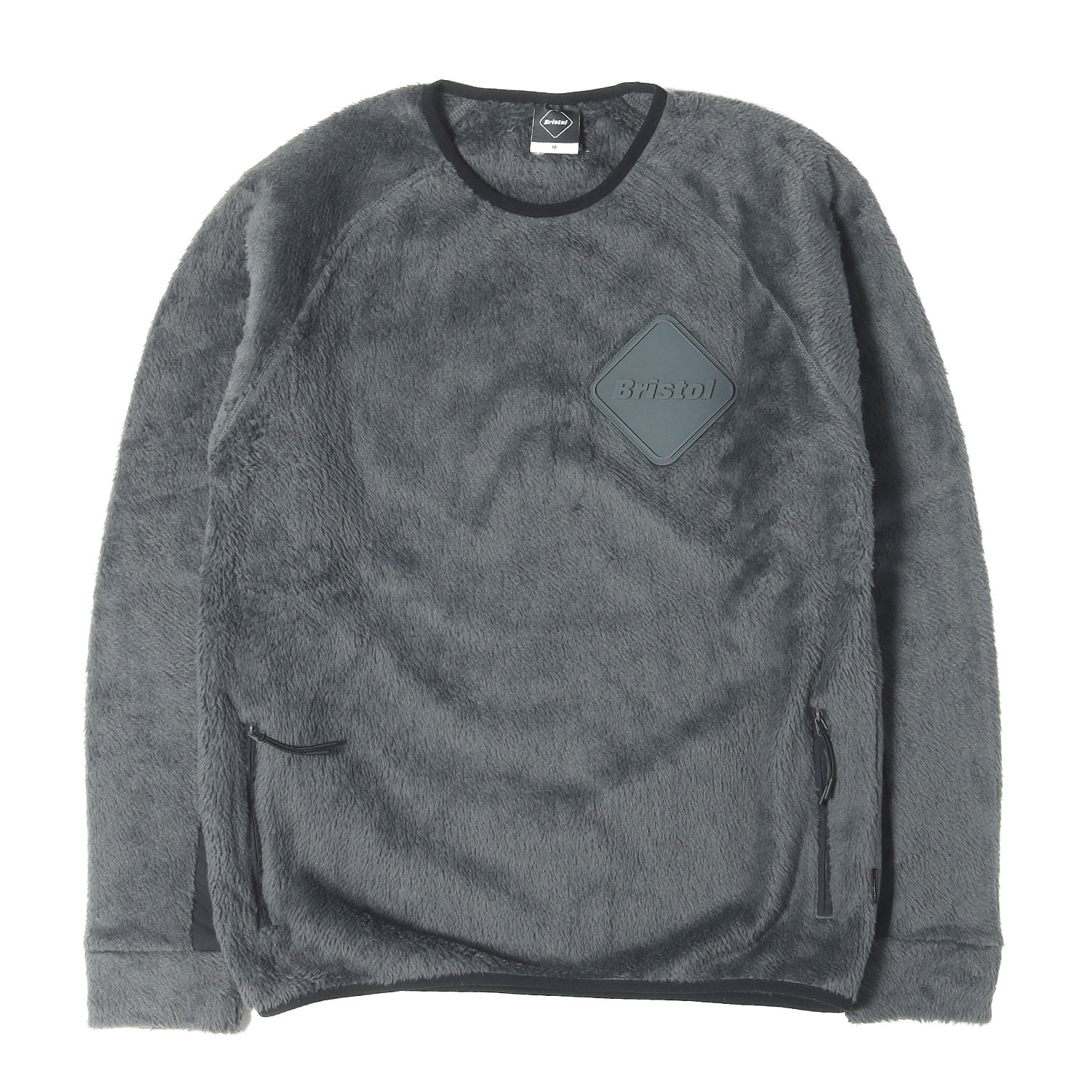F.C.Real Bristol エフシーレアルブリストル グレー M ポーラテック ハイロフト フリース POLARTEC HIGH LOFT CREW NECK TOP FCRB-192046 トップス プルオーバー【メンズ】【中古】【美品】【K4950】