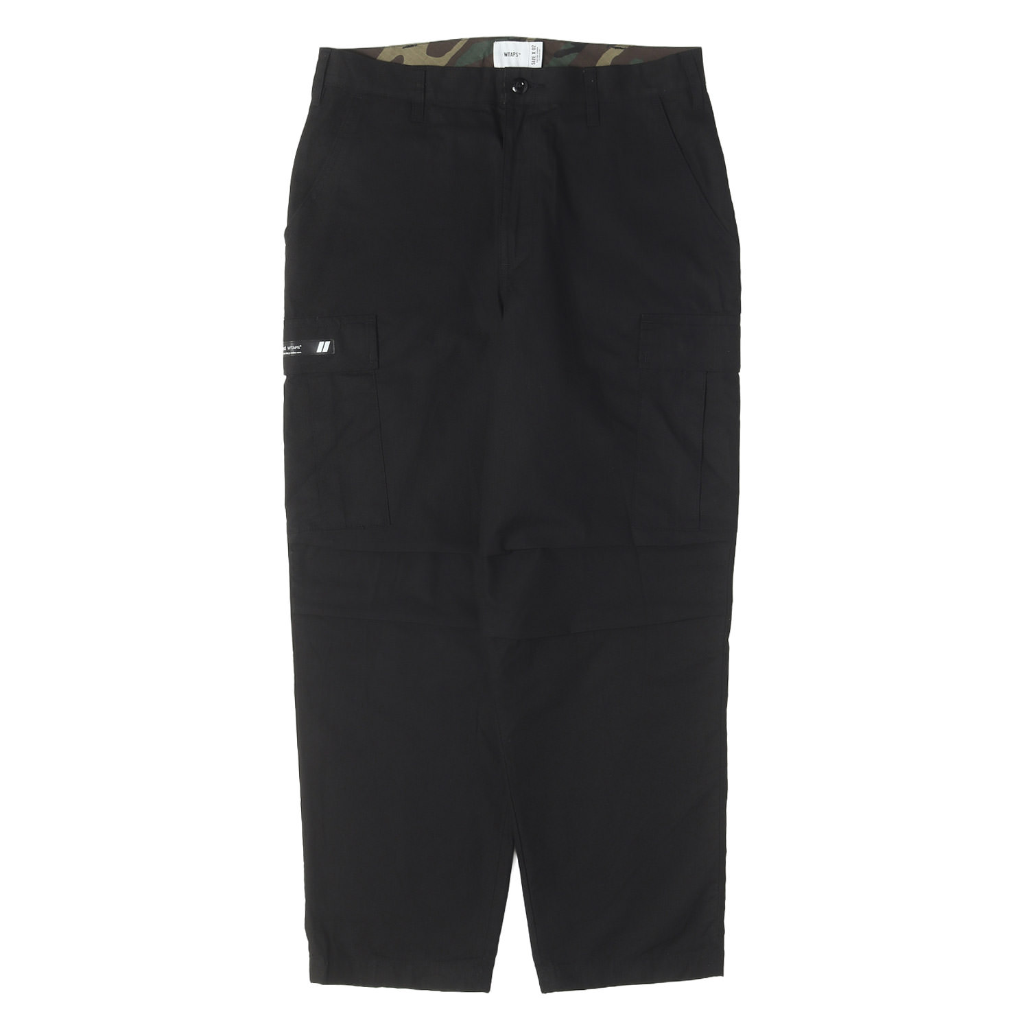 WTAPS ダブルタップス パンツ ブラック 黒 02 24SS リップストップ ミリタリー カーゴパンツ MILT9601 / TROUSERS / COTTON. RIPSTOP. IDENTITY 241WVDT-PTM01 日本製 ボトムス ズボン【メンズ】【中古】【美品】【K4956】