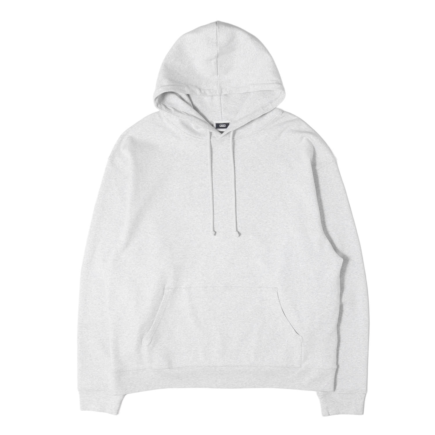 KITH NYC キス ニューヨークシティー パーカー アッシュグレー L 24SS プレーン ストレッチ テックスウェット パーカー トップス フーディー プルオーバー【メンズ】【中古】【K4965】