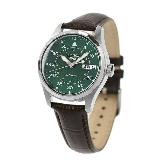 セイコー5 スポーツ スーツ スタイル 自動巻き 腕時計 メンズ 流通限定モデル 革ベルト Seiko 5 Sports Field Series SBSA203 アナログ グリーン ダークブラウン 日本製 ブランド おしゃれ 防水 プレゼント 男性 実用的