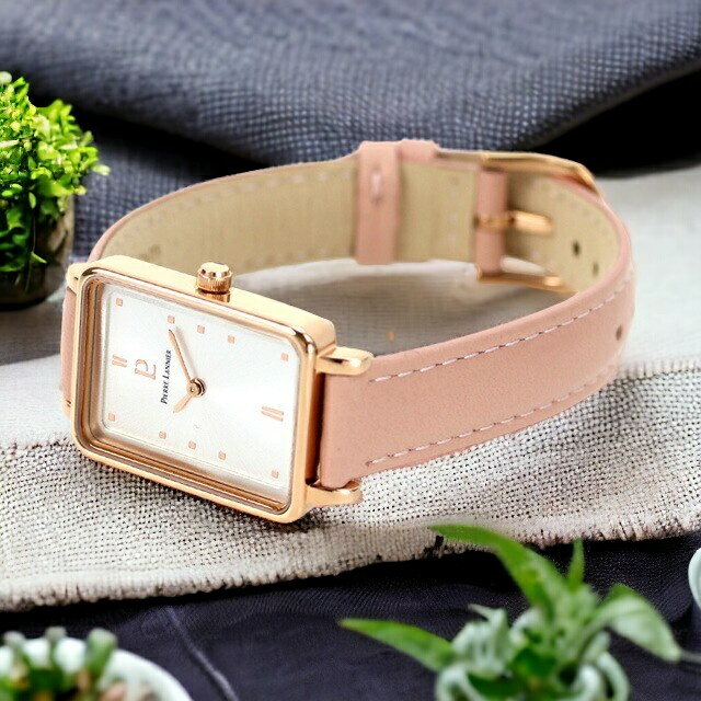 正規品 ピエールラニエ アリアン フランス製 クオーツ レディース 腕時計 P057H925BT Pierre Lannier ARIANE アナログ シルバー ピンク 革ベルト ◆ピエール・ラニエ社は、1977年にフランス、ストラスブルグ...