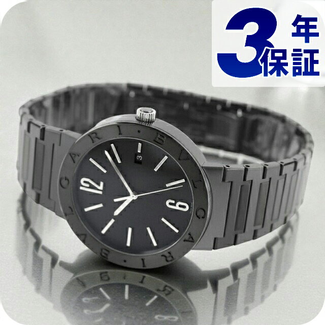 乐天商城 - ブルガリ ブルガリブルガリ 自動巻き 腕時計 ブランド メンズ BVLGARI BBM41BSS/AUT アナログ オールブラック 黒 高級 おしゃれ 防水 プレゼント 男性 実用的