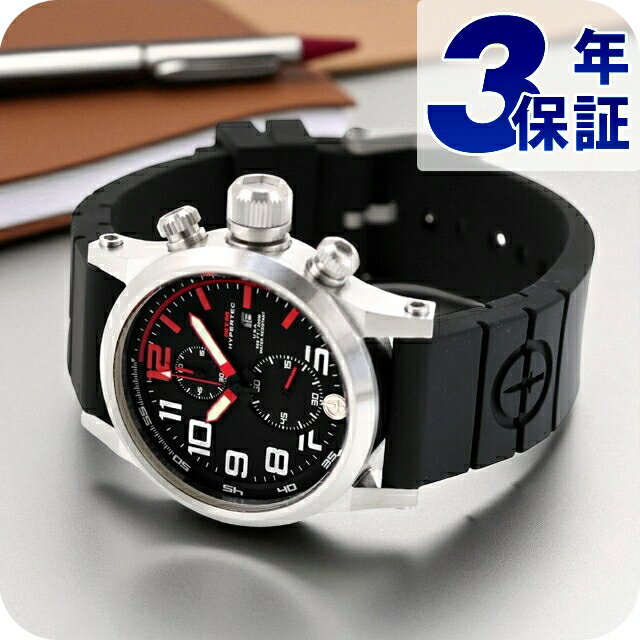 Rakuten - エム ティー エム ハイパーテック クロノ 2A クォーツ 電池式 腕時計 ブランド メンズ クロノグラフ MTM HC2-SS4-RED1-BR2S-A アナログ ブラック 黒 おしゃれ 防水 プレゼント 男性 実用的