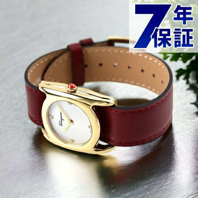 フェラガモ 時計 ヴァラ 28mm レディース 腕時計 SFEL00419 Salvatore Ferragamo シルバー×レッド