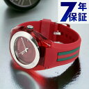 グッチ 時計 スイス製 メンズ 腕時計 ブランド YA137103A GUCCI シンク 46mm レッド 記念品 プレゼント ギフト