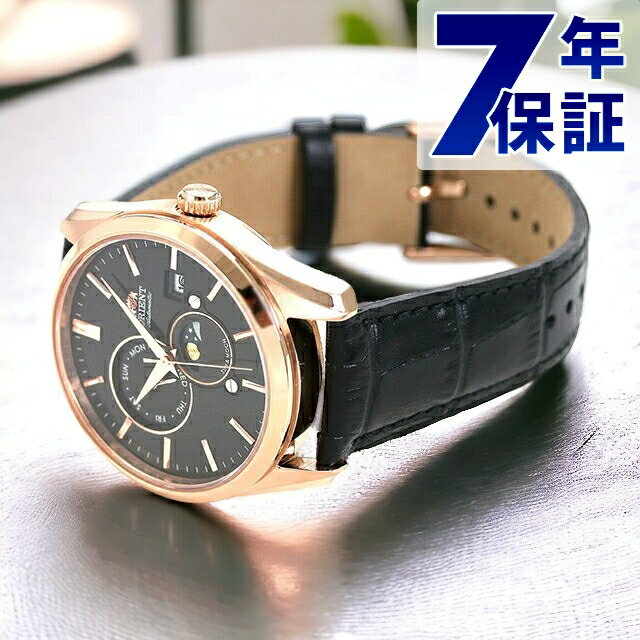 オリエント 自動巻き サン&ムーン メンズ 腕時計 RN-AK0304B ORIENT 時計 機械式 ブラック