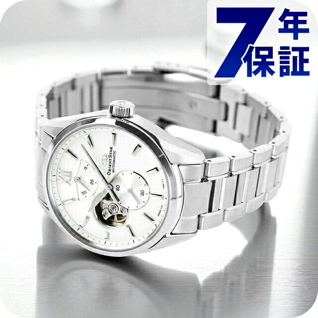 ＼さらに+9倍／ オリエントスター Contemporary Collection M34 F7 Semi Skeleton 自動巻き 腕時計 ブランド メンズ オープンハート ORIENT STAR RK-BY0011S シルバー おしゃれ 防水 プレゼント 男性 実用的