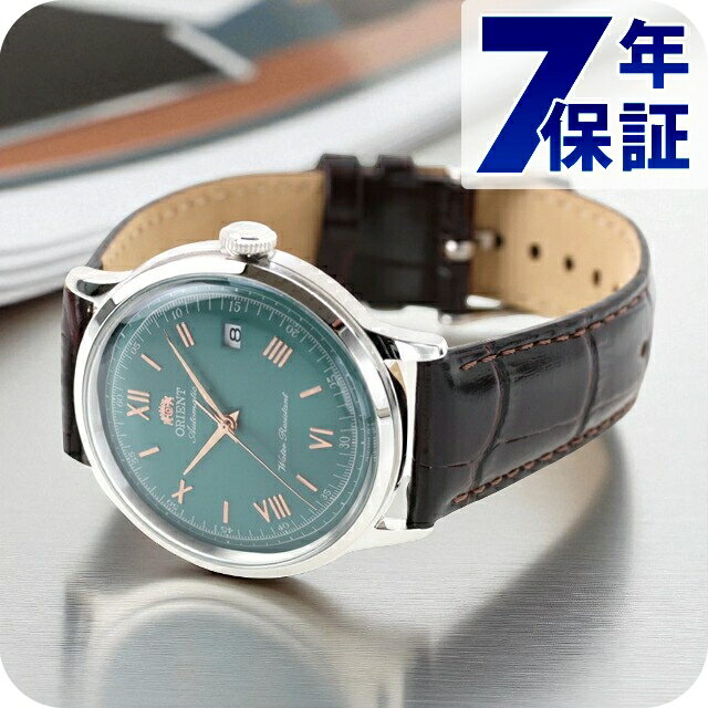 オリエント クラシック バンビーノ Orient Bambino 自動巻き 腕時計 ブランド メンズ ORIENT CLASSIC RN-AC0023E アナログ グリーン ブラウン おしゃれ 防水 文字盤 大きい プレゼント 男性 実用的