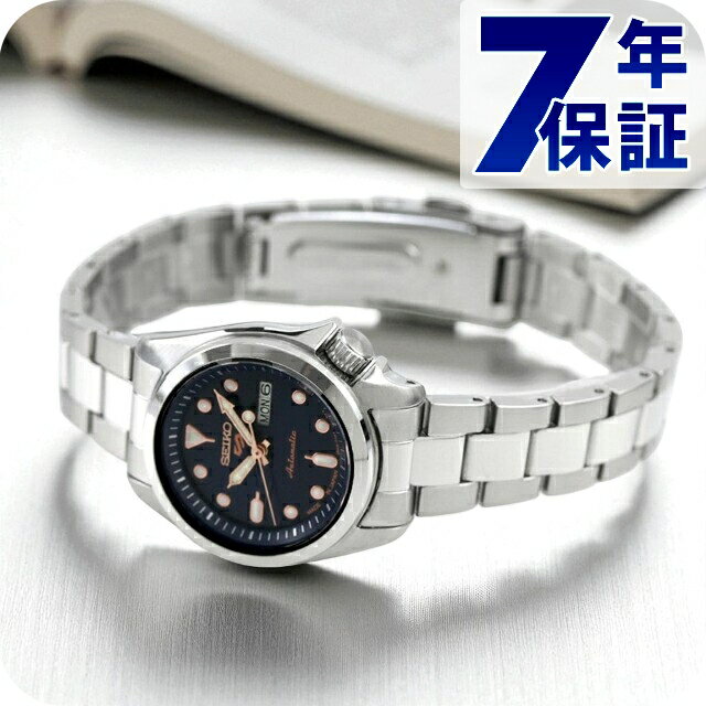 SEIKO Five - セイコー5 スポーツ SKX Series 自動巻き 腕時計 レディース Seiko 5 Sports SRRA007 アナログ ネイビー 日本製 ブランド おしゃれ 防水 軽い 華奢 かわいい プレゼント 女性 実用的