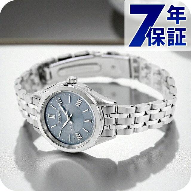 セイコーセレクション Sシリーズ ペア 電波ソーラー 腕時計 ブランド レディース SEIKO SELECTION SSDY049 アナログ ブルーグレー 日本製 おしゃれ 防水 軽い 華奢 かわいい プレゼント 女性 実用的