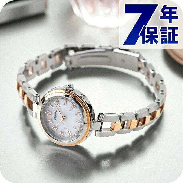 Other - セイコーセレクション Sシリーズ ブレスレット 電波ソーラー 腕時計 ブランド レディース SEIKO SELECTION SWFH148 アナログ ホワイト シルバー ピンクゴールド 白 日本製 おしゃれ 防水 軽い 華奢 かわいい プレゼント 女性 実用的