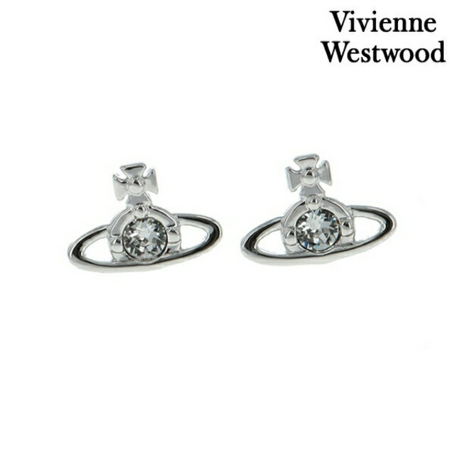 ヴィヴィアン ウエストウッド ピアス Vivienne Westwood ナノ ソリティア メンズ レディース ユニセックス 62010037-02P116 シルバー アクセサリー ギフト プレゼント 実用的
