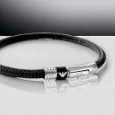 エンポリオ アルマーニ ブレスレット EMPORIO ARMANI ステンレススチール メンズ EGS1624001 シルバー ブラック アクセサリー