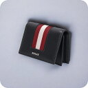 \全品さらに+9倍/ バリー カードケース メンズ レディース ブランド BALLY レザー 6309704 ブラック レッド 小物