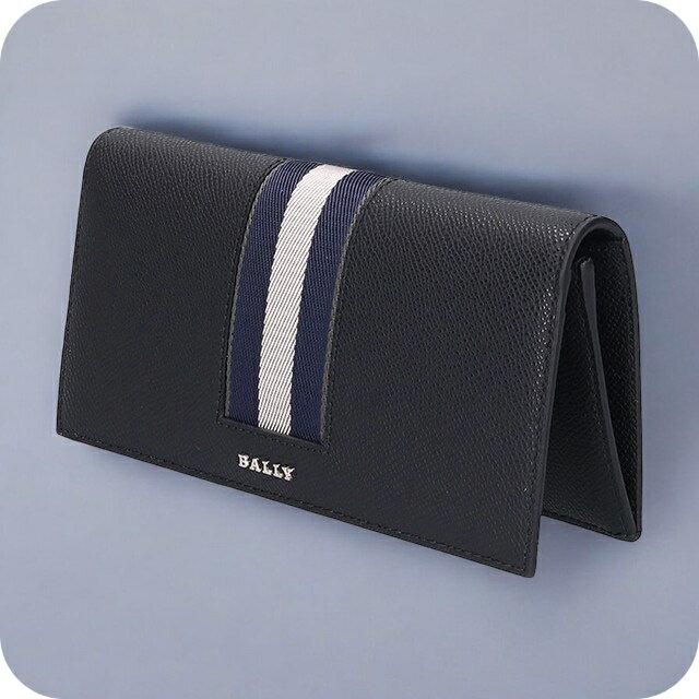 \今ならさらに+9倍/ バリー 長財布 メンズ レディース ブランド BALLY レザー 6309714 ブラック ネイビー 財布