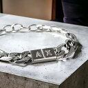 アルマーニ エクスチェンジ ブレスレット メンズ ブランド ARMANI EXCHANGE ステンレススチール AXG0077040 シルバー アクセサリー