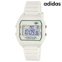 \今ならさらに+9倍/ アディダス DIGITAL TWO クオーツ 腕時計 ブランド メンズ レディース adidas AOST23557 デジタル ホワイト...
