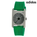 アディダス RETRO POP ONE クオーツ 腕時計 ブランド メンズ レディース adidas AOST23561 アナログ グレー グリーン プレゼント...