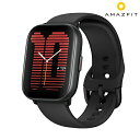 アマズフィット ミッドナイトブラック 充電式クオーツ スマートウォッチ ブランド メンズ レディース Bluetooth Amazfit SP170066-C1...