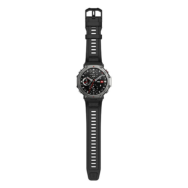 アマズフィット T-Rex 3 充電式クオーツ スマートウォッチ ブランド メンズ Amazfit SP170069-C218 デジタル ブラック 黒
