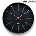 \今ならさらに+9倍/ アルネ ヤコブセン Bankers Wall Clock 21cm black クォーツ 電池式 クロック 掛時計 ブランド メンズ レ...