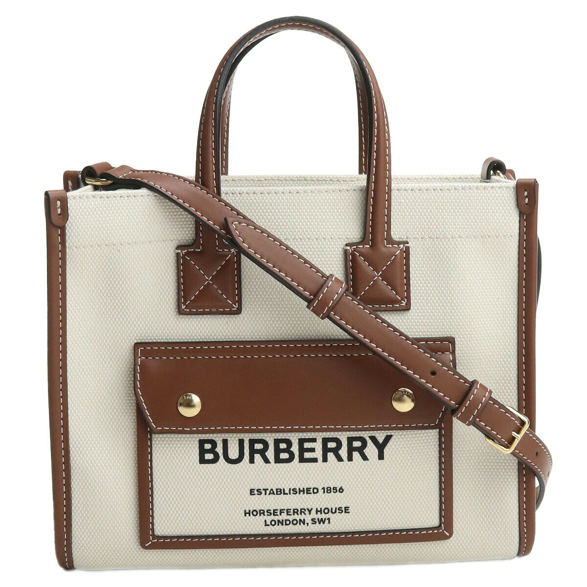 バーバリー トートバッグ レディース ブランド BURBERRY コットン イタリア 8044143 NATURAL-TAN ホ beeight-10010204 Infinitown サンプル画像2