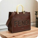 \今ならさらに+9倍/ フェンディ トートバッグ レディース FENDI レザー イタリア 8BH386 ブラウン系 バッグ