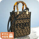 \さらに+9倍★16日02時迄/ フェンディ トートバッグ レディース ブランド FENDI 8BS051 ブラック ブラウン系 バッグ