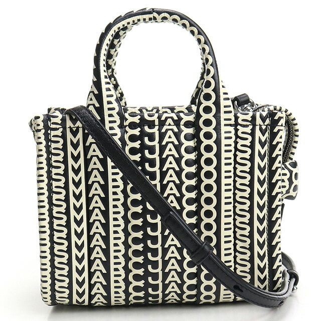 マーク・ジェイコブス トートバッグ レディース ブランド MARC JACOBS THE MICRO TOTE レザー ベトナム H052L03FA22 BLACK-WHITE ブラック ホワイト系 バッグ