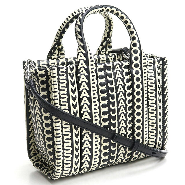 マーク・ジェイコブス トートバッグ レディース ブランド MARC JACOBS THE MICRO TOTE レザー ベトナム H052L03FA22 BLACK-WHITE ブラック ホワイト系 バッグ