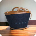\さらに+9倍★16日02時迄/ マルニ トートバッグ レディース MARNI コットン カーフレザー イタリア BMMP0097L1 ネイビー系 バッグ