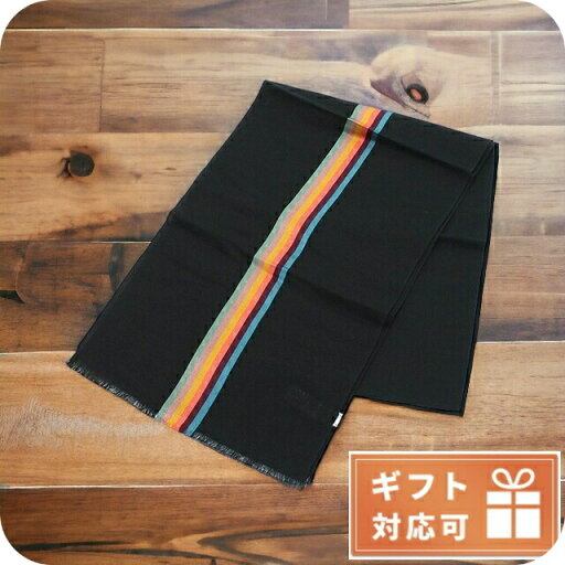 ポール・スミス マフラー メンズ Paul Smith イタリア M1A454D ブラック 小物 プレゼント 実用的 ポール・スミス マフラー メンズ Paul Smith イタリア M1A454D ブラック 小物 プレゼント 実用的
