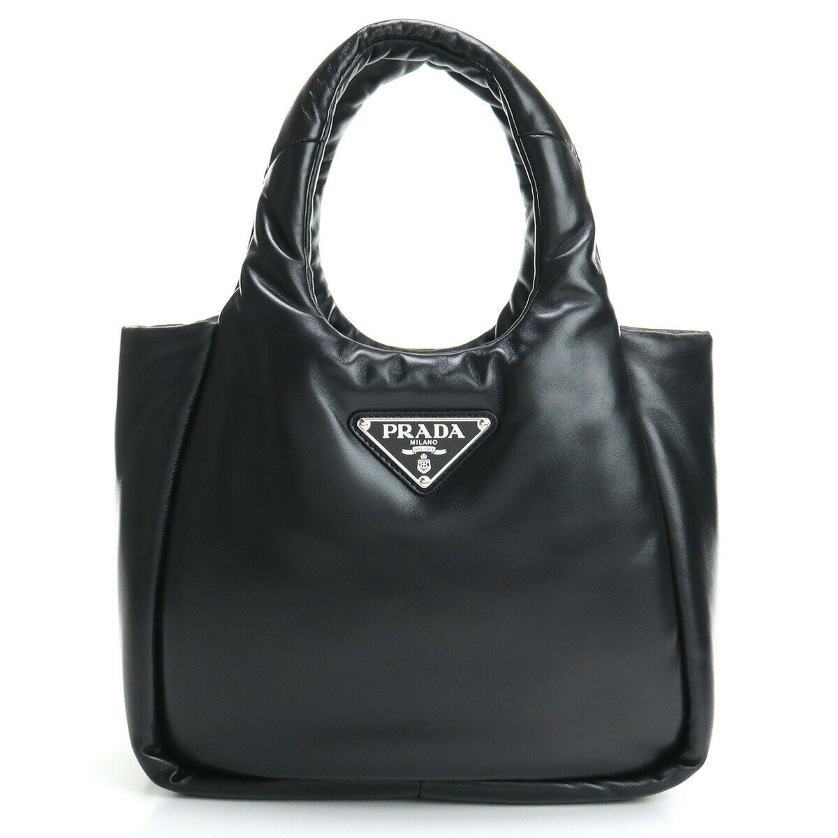 プラダ ハンドバッグ レディース PRADA NAPPA SOFT レザー イタリア 1BG412 NERO ...