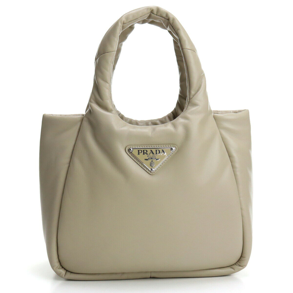 Infinitownのプラダ ハンドバッグ レディース PRADA NAPPA SOFT レザー イタリア 1BG412 DESERTO ベージュ系 バッグ｜アングル2