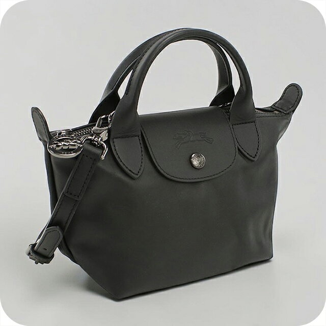 ロンシャン ハンドバッグ レディース ブランド Longchamp 2WAY レザー 1500 ブラック 軽量 小さめ 手提げ 高級 おしゃれ プレゼント 女性 実用的 かわいい