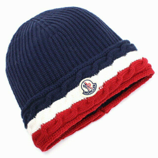 ��󥯥졼�� �˥åȥ���å� �٥ӡ� MONCLER ����100% �����ꥢ 3B00009 �ͥ��ӡ��� �ޥ�����顼 ��ʪ ���٤��ǥ�