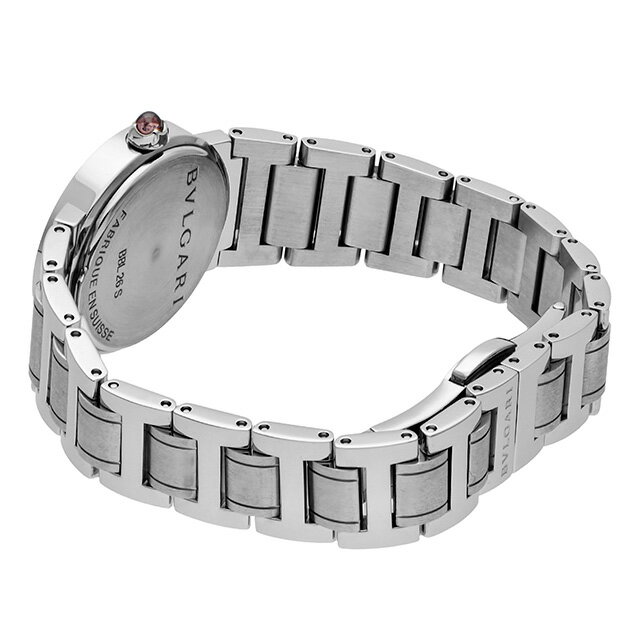 ＼今なら★さらに全品ポイント+9倍／ ブルガリ ブルガリブルガリ 26mm ダイヤモンド スイス製 クオーツ レディース 腕時計 ブランド BBL26WSDS/12 BVLGARI ホワイトパール 白 記念品 プレゼント ギフト