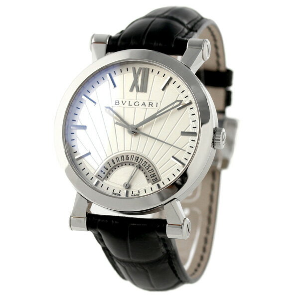 \さらに+9倍★16日02時迄/ ブルガリ 時計 BVLGARI ソティリオ 42mm 自動巻き SB42WSLDR 腕時計 シルバー
