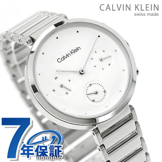 乐天商城 - カルバンクライン ミニマリスティック ティーバー クォーツ 電池式 腕時計 ブランド レディース Calvin Klein 25200282 アナログ ホワイト 白 おしゃれ 防水 かわいい プレゼント 女性 実用的