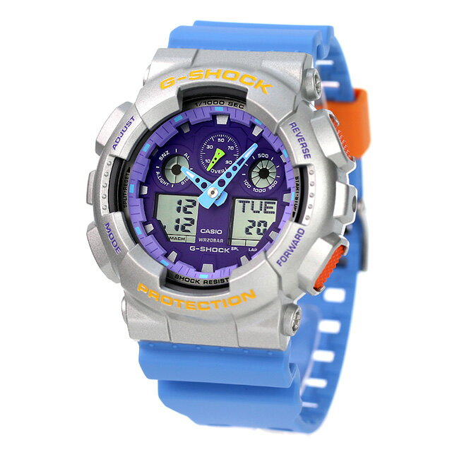 gå å G-SHOCK GA-100EU-8A2 ʥǥ GA-100꡼  ӻ ֥  casio ʥǥ ѡץ ֥롼 ե  ץ쥼 Ū