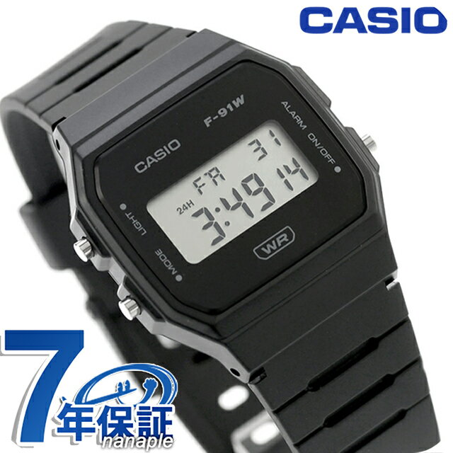 カシオ チープカシオ CASIO クォーツ 電池式 F-91WB-1A クラシック ユニセックス チプカシ メンズ レディース 腕時計 ブランド カシオ casio デジタル ブラック 黒 おしゃれ 防水 かわいい プレゼント 実用的 学生 受験生 受験用 試験用 受験対応